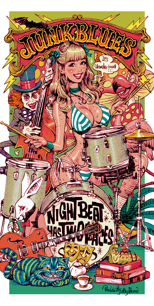 ロッキンジェリービーン 初期 BENTEN LABEL ポスター サイン付き