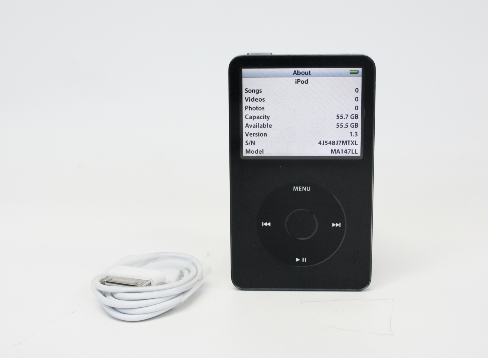 iPod Classic 第5世代 60GB 液晶微欠陥 電池元気 節約 iPod Classic 第
