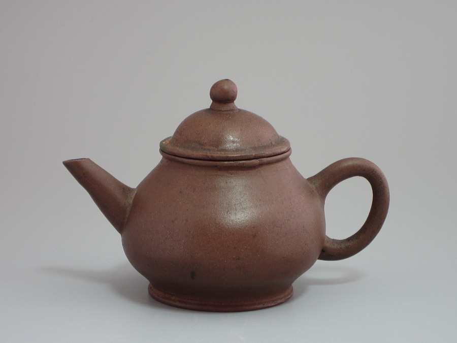 清時代 阿曼陀室款 漢詩紋石瓢茶壺 宜興紫砂 常滑 朱泥急須 古董品