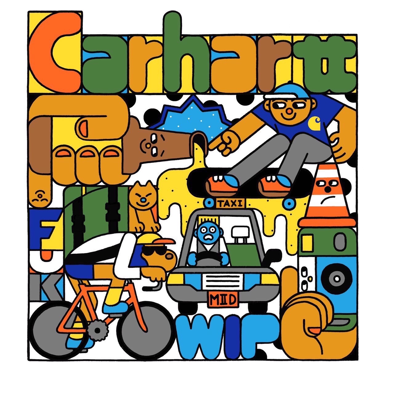 LURK 原画 グラフィティーアート Carhartt WIP