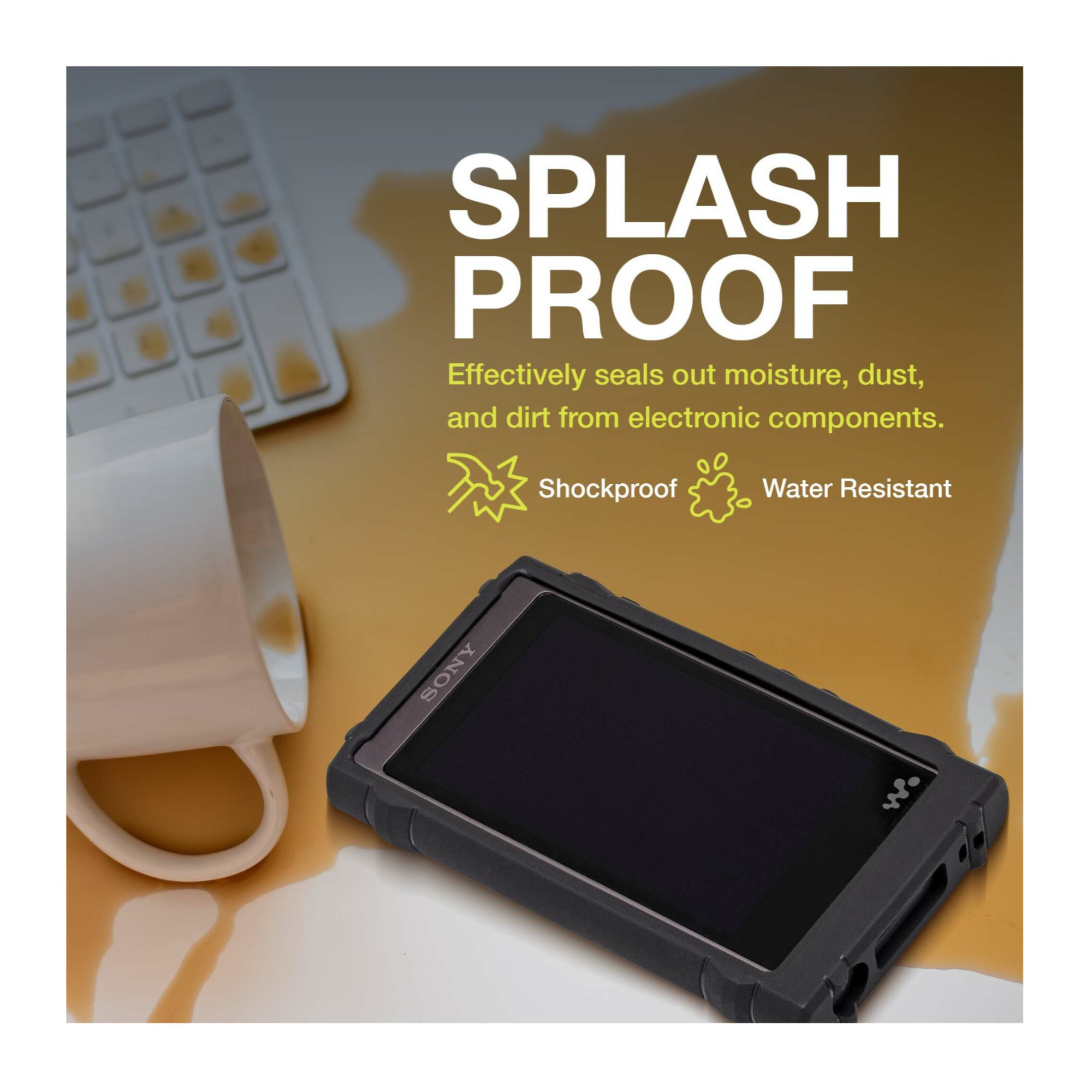 Knox Gear Rugged Hardshell Case for Sony NW-A55 Walkman MP3