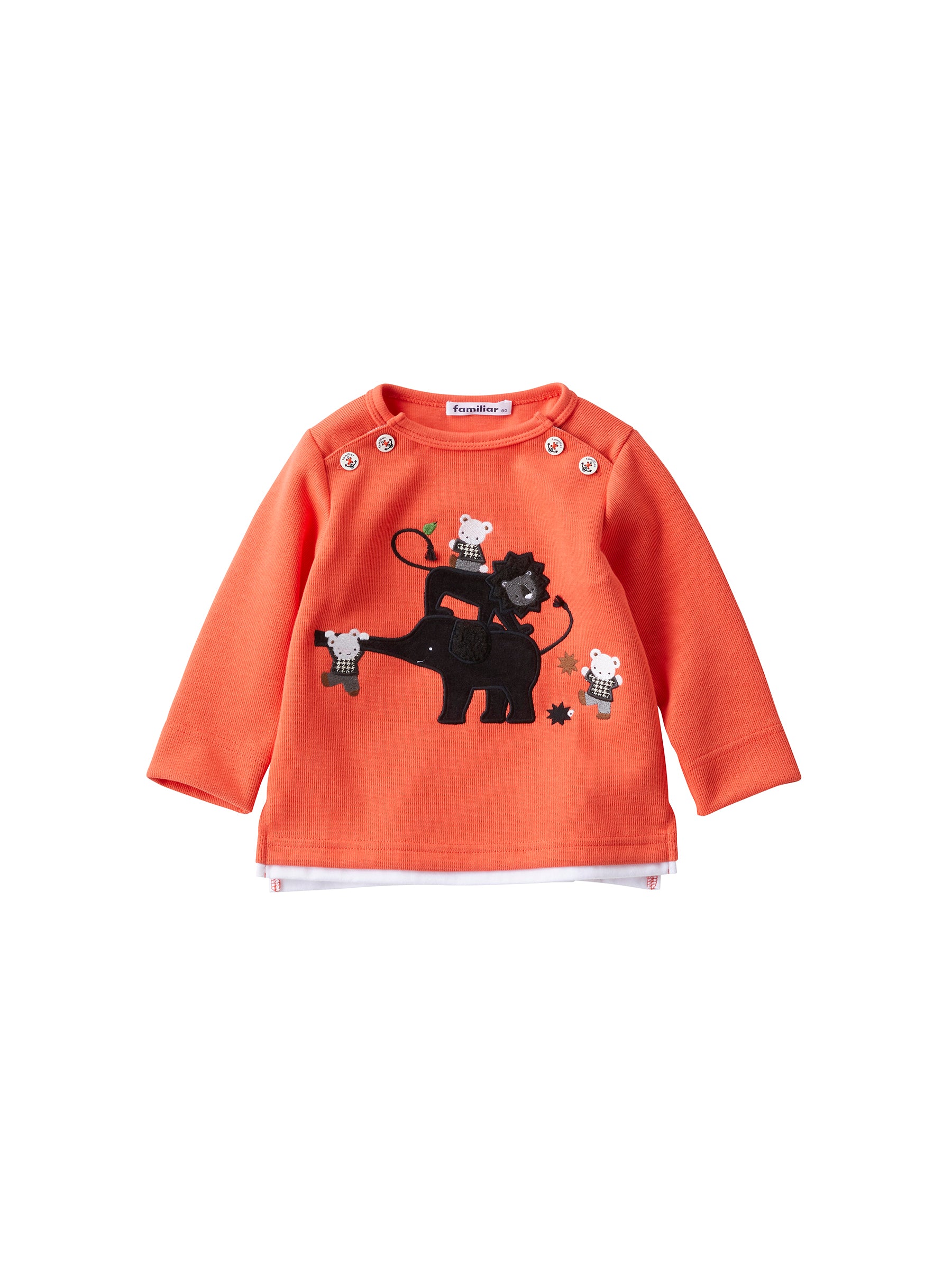 familiar長袖 familiar ファミリア 長袖 ロンT 90 恐竜 飛行機 空港