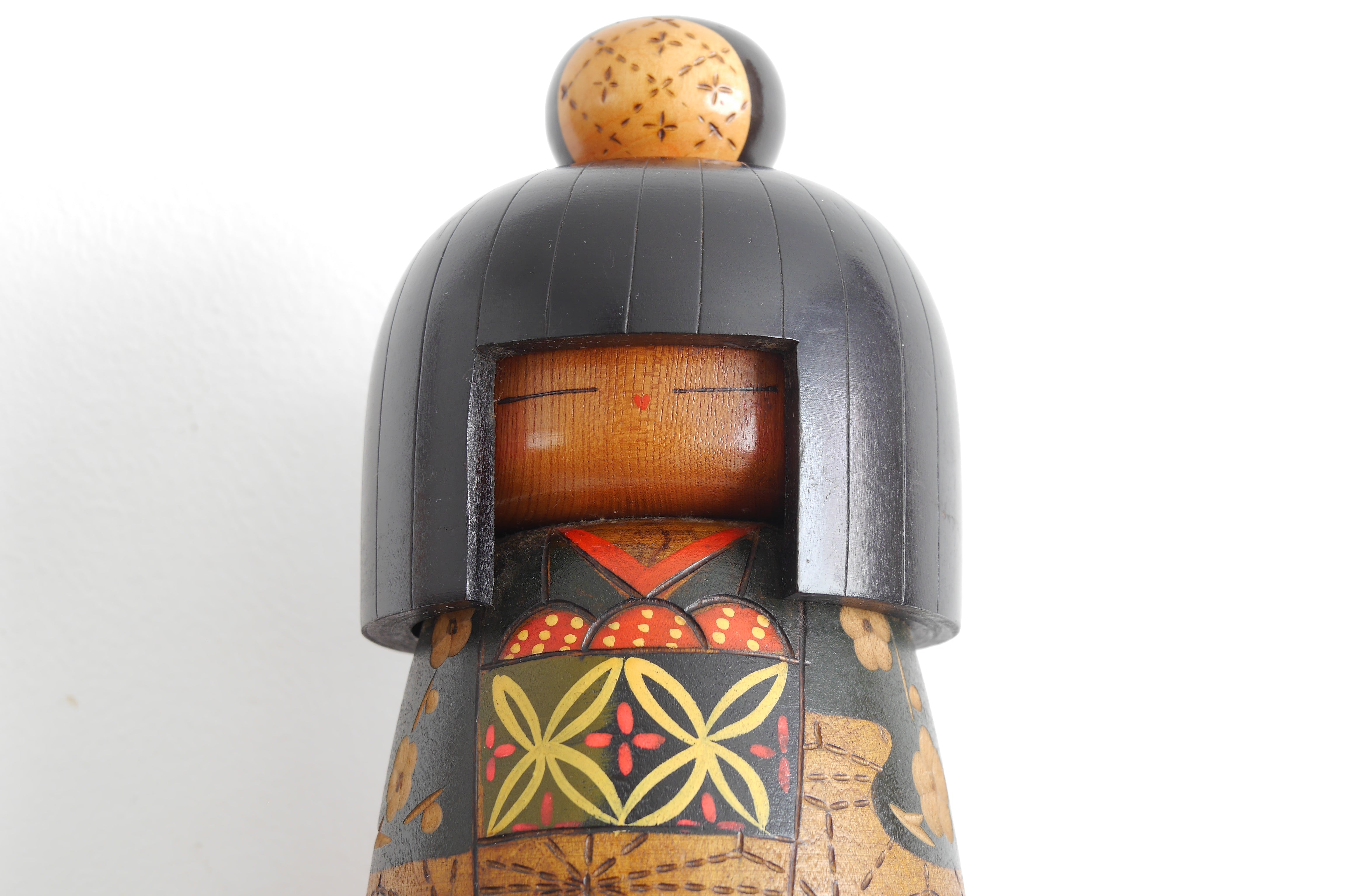 創作こけし 相田晴峰「叱られて」KOKESHI DOLL