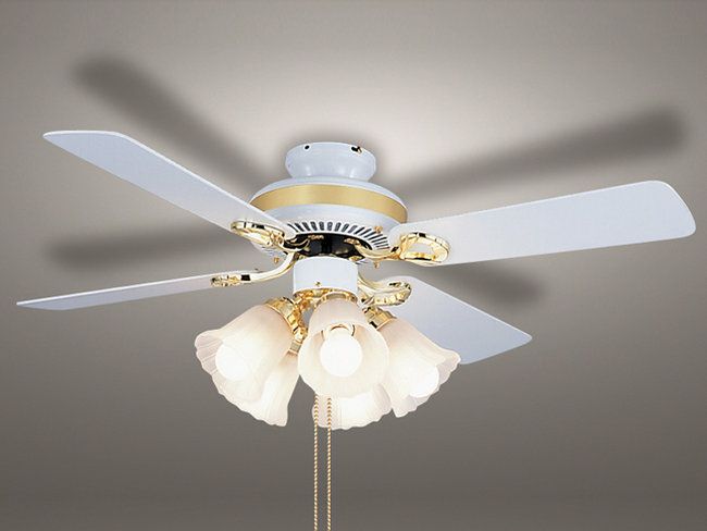 LOWYA シーリングファンライト 6灯 ホワイト/ナチュラル 【公式通販】