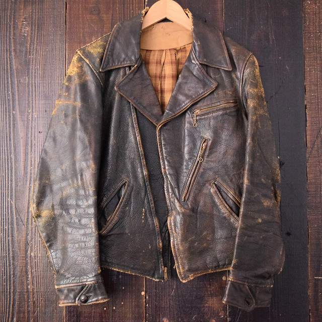 vintage leather jacket ヴィンテージレザージャケット