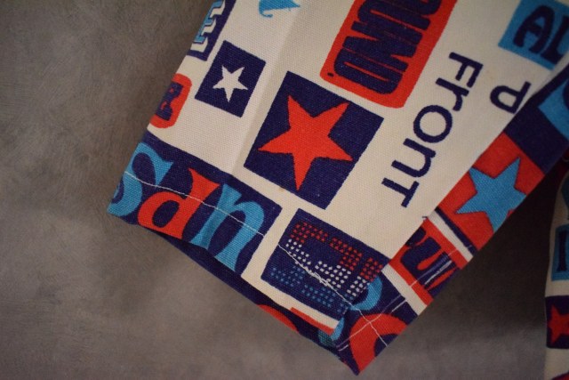 60年代 70年代 総柄 モンスター柄 コットン ノーカラージャケット