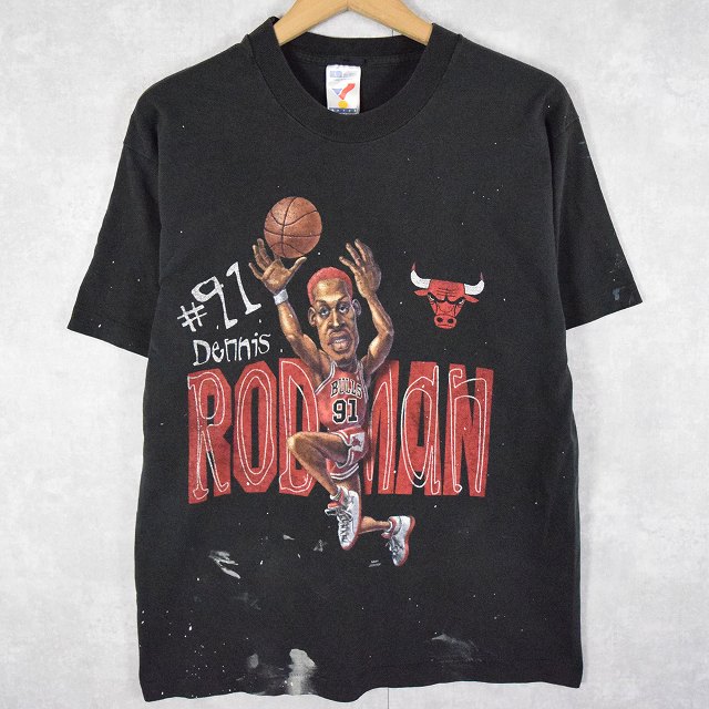 ロッドマン Tシャッ 90's Dennis Rodman USA製 NBAプレイヤーイラスト