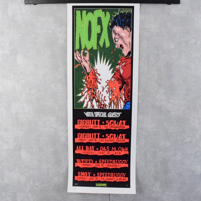 Taz nofx ポスター kozik akira ヴィンテージ Tシャツ Taz nofx