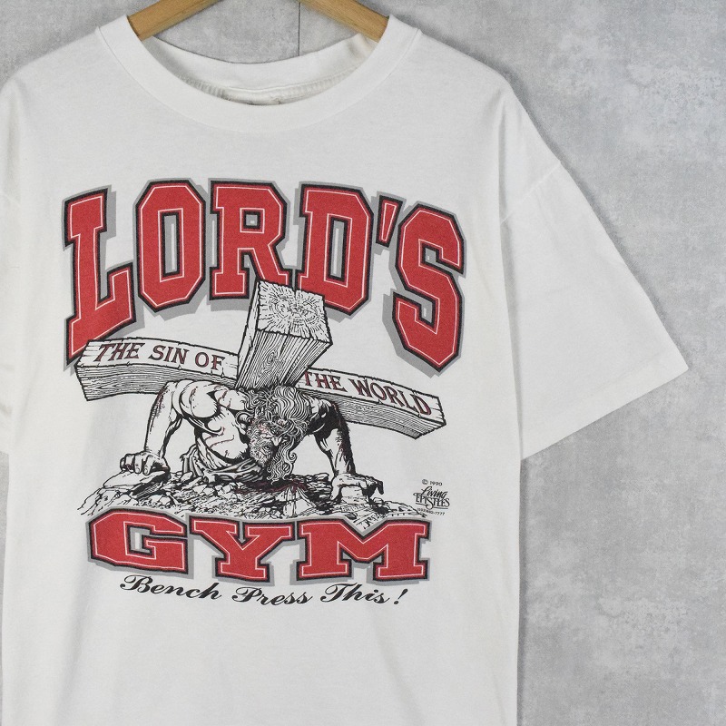 LORD'S GYM Tシャツ 希少 XL 90's LORD'S GYM Tシャツ フェード 雰囲気抜群