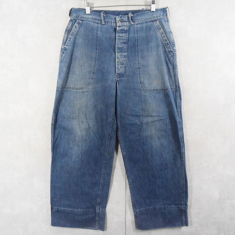 US NAVY デニムパンツ 40s〜50s 40s～50s】US.NAVY デニム セーラー