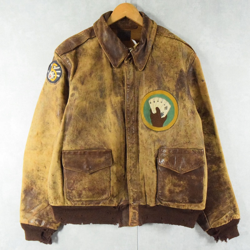 40s 40年代 アメリカ軍 米軍 エアフォース WWII トランプ レザー