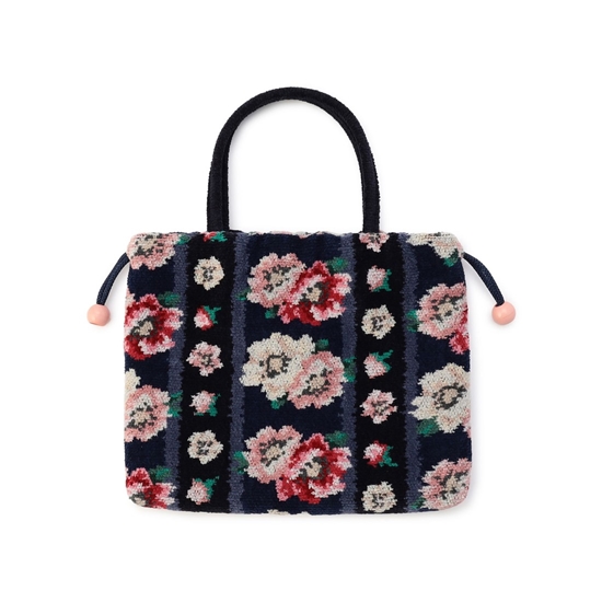 アネモネパドドゥ 手つき巾着 APD-260007(ネイビー): FEILER