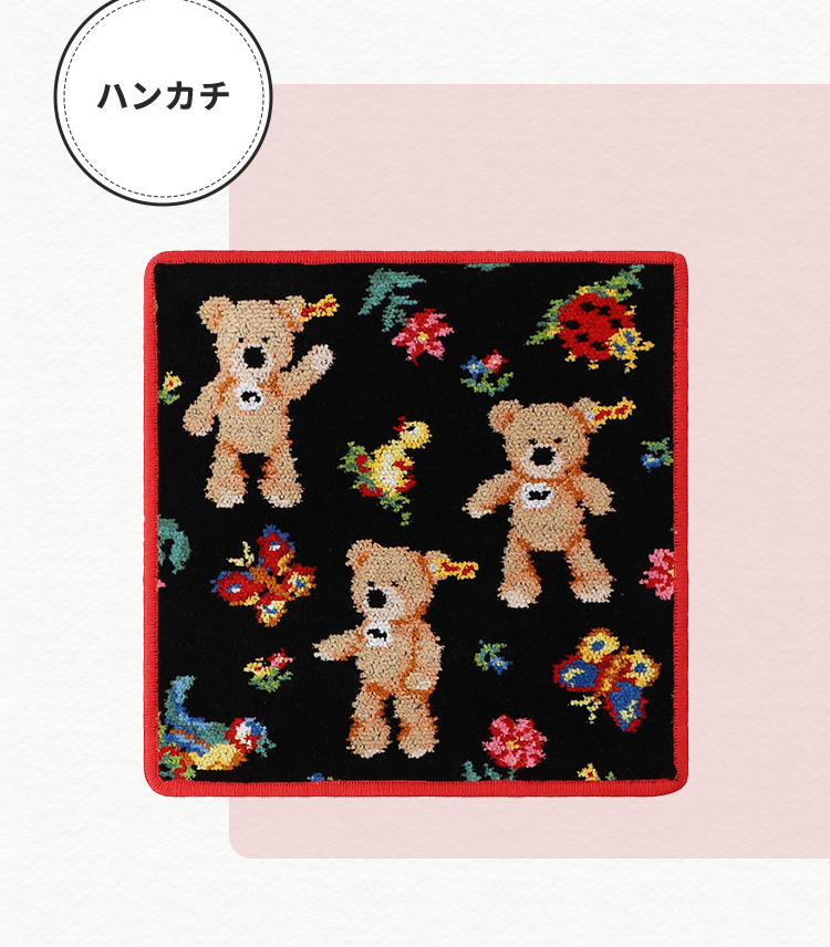 Steiff x FEILER ハンカチとテディベアセット シュタイフコラボ