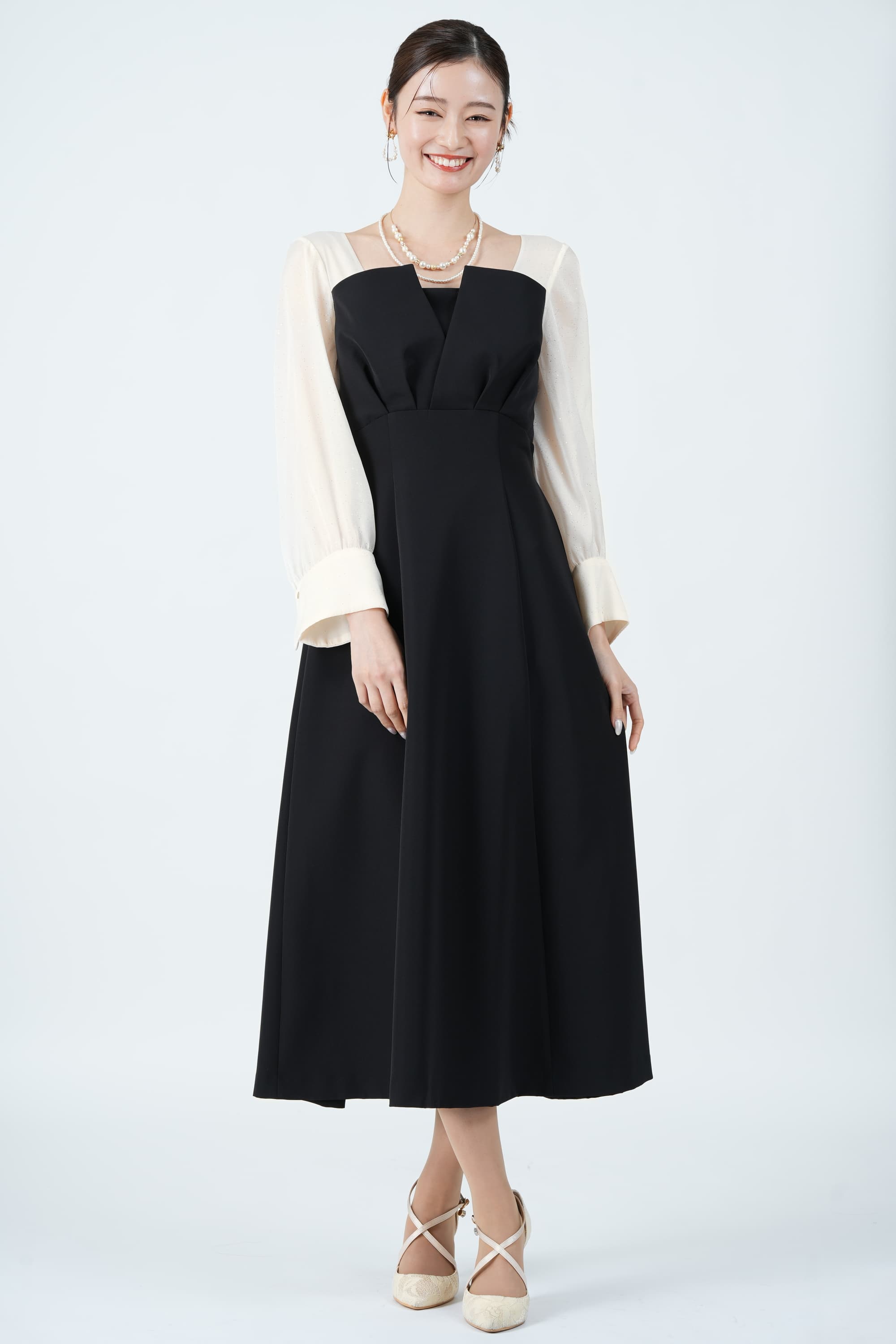 Mille fleurs ドレス ビスチェ&スカート 2ピースセット Sサイズ