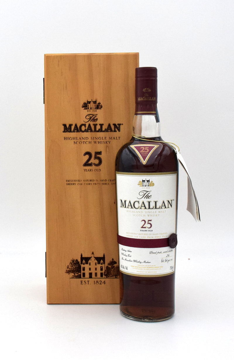 Macallan 25 Year Old Sherry Oak Cask Scotch Whisky (2016 Release