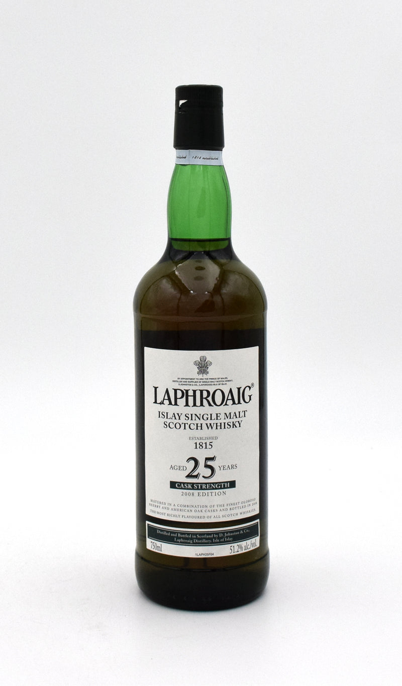 Laphroaig 25 Year Cask Strength Single Malt Scotch (2008 Vintage