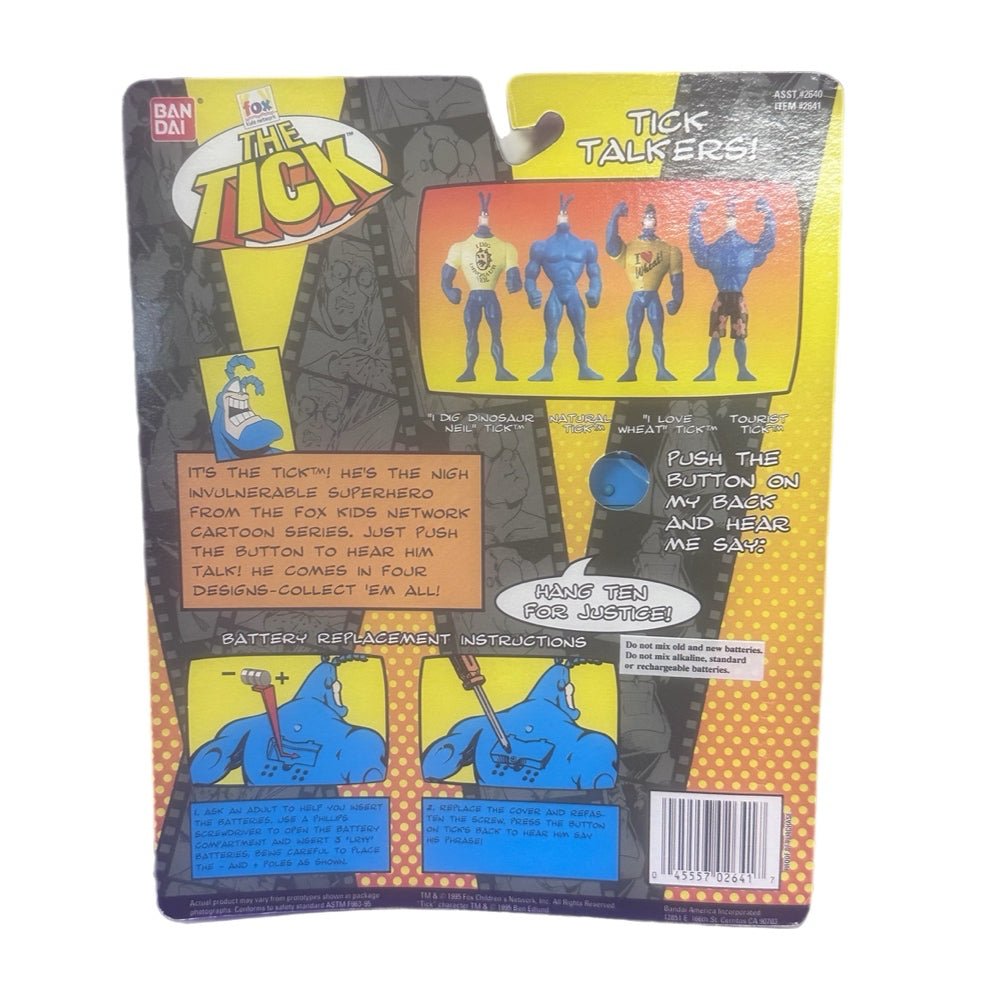 Bandai The Tick Tick Talkers Tourist Tick action figure VINTAGE