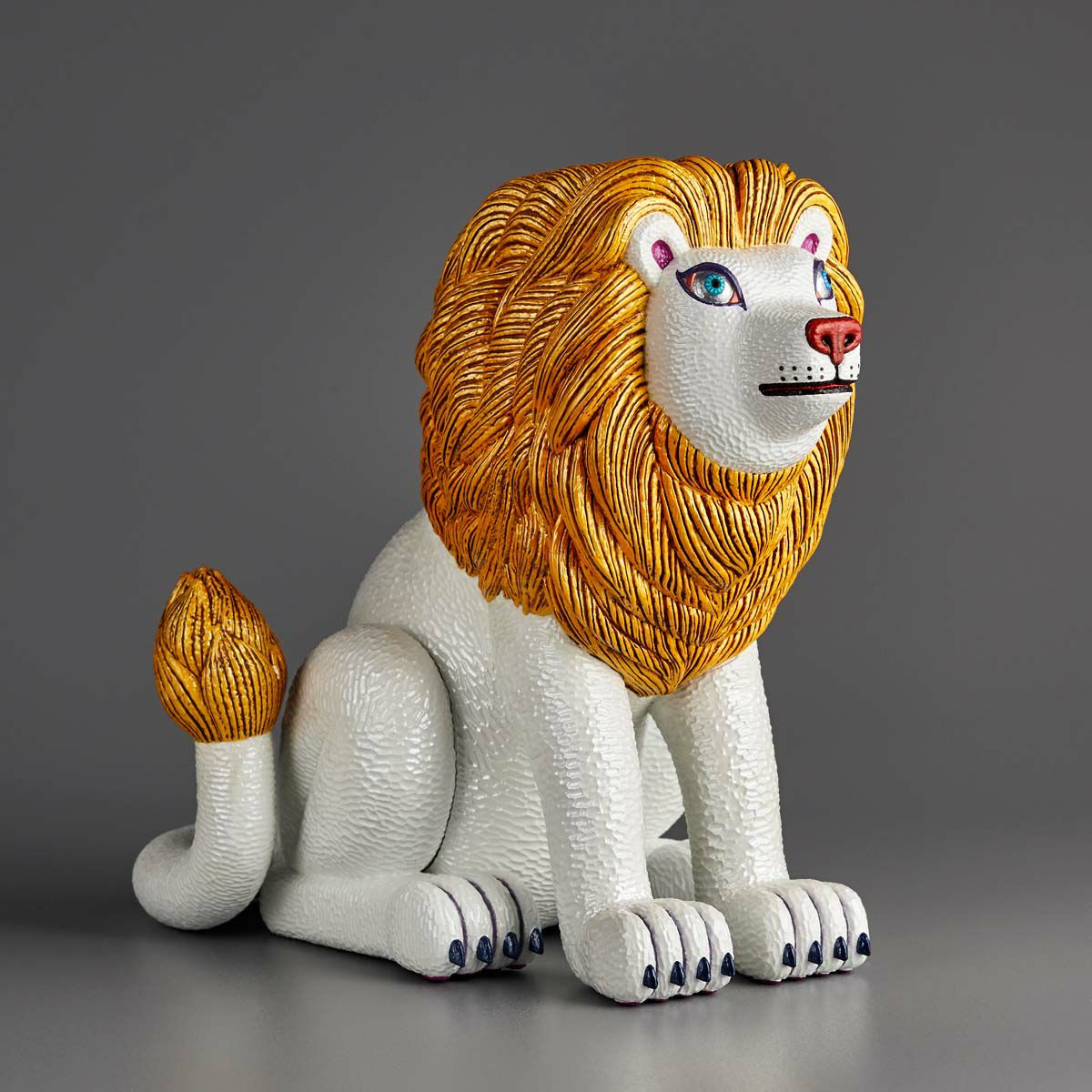 三沢厚彦 ANIMALS ライオン ゴールド ソフトビニール完成品 | 海洋堂