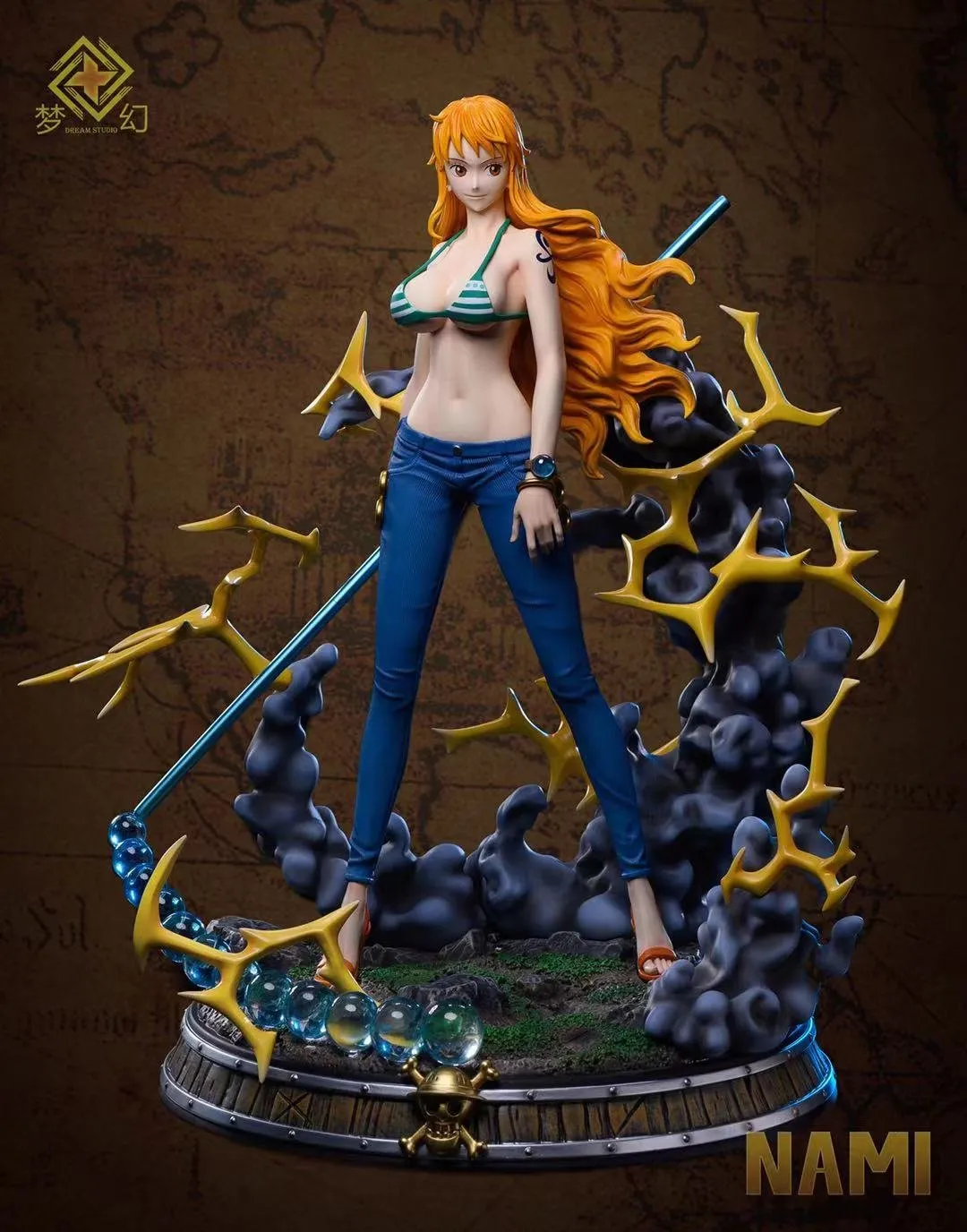 ONE PIECE ナミ（NAMI） 樹脂 1/5 彫刻 フィギュア ONE PIECE ナミ