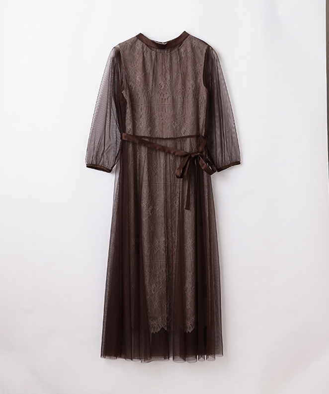 追加】レース&チュール重ね催事ワンピース｜Stola.（ストラ）公式通販