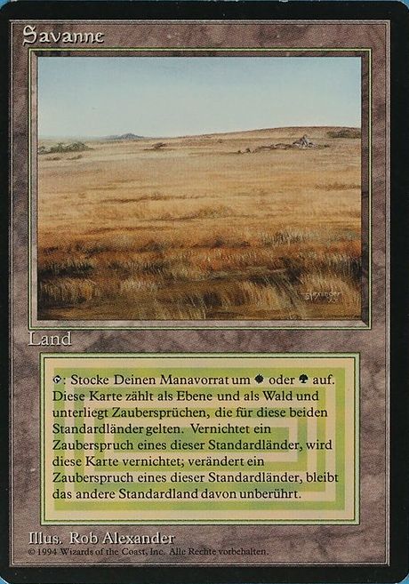 マジック：ザ・ギャザリング デュアルランド サバンナ MTG Savannah