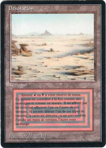 Scrubland MTG 英語版 リヴァイズド 3ED デュアルランド MTG Badlands