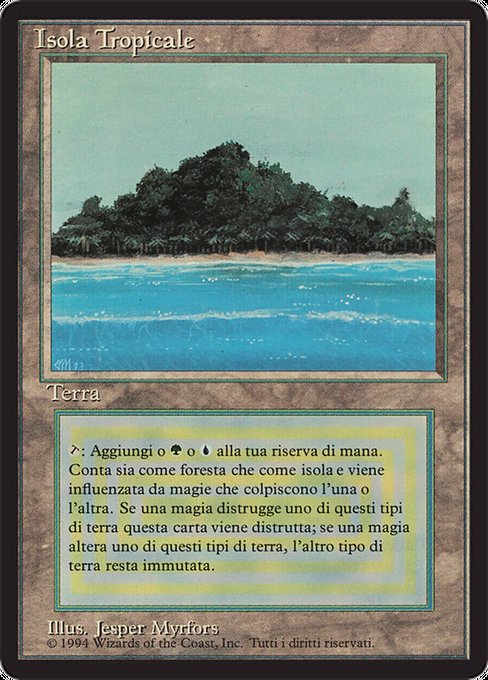 MTG Tropical イタリア語 リバイズド黒枠 3EDBB MTG Tropical イタリア