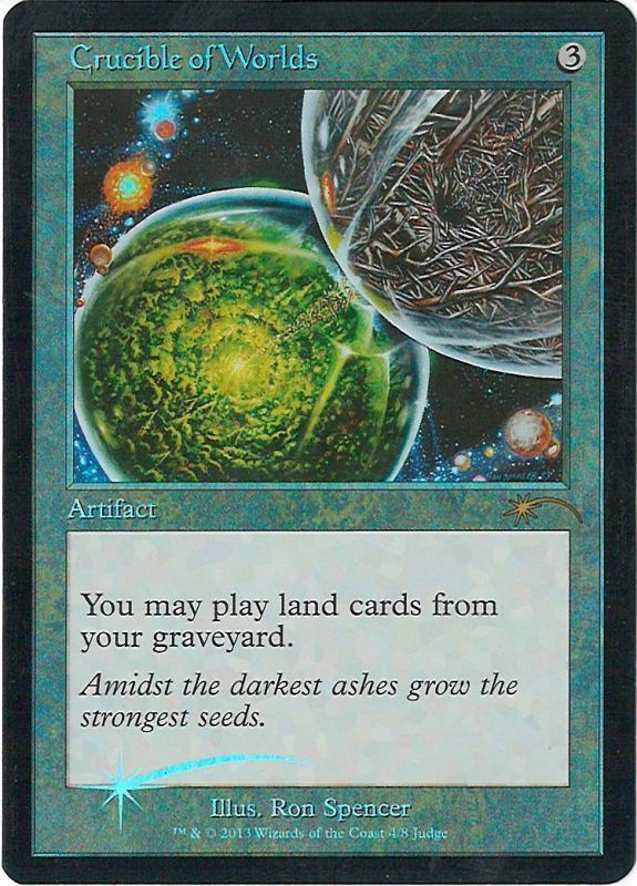 Foil】《世界のるつぼ/Crucible of Worlds》(ジャッジ褒賞)[流星マーク