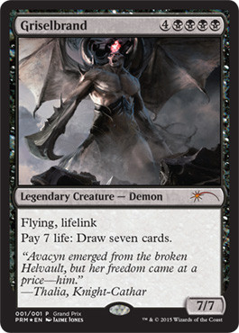 Foil】《グリセルブランド/Griselbrand》(GPプロモ)[流星マーク] 黒