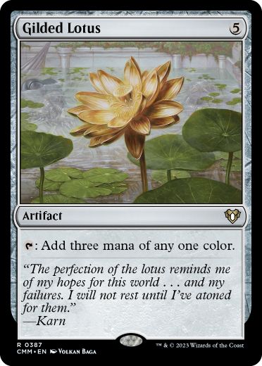 MTG Secret Lair 金粉の水蓮 英語 gilded lotus 金粉の水蓮/Gilded