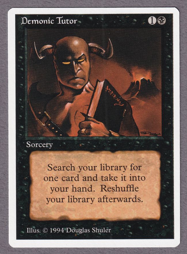 悪魔の教示者 FOIL 悪魔の教示者 FOIL demonic-tutor-foil-etched-