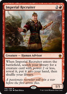 Foil】《帝国の徴募兵/Imperial Recruiter》[A25] 赤R | 日本最大級