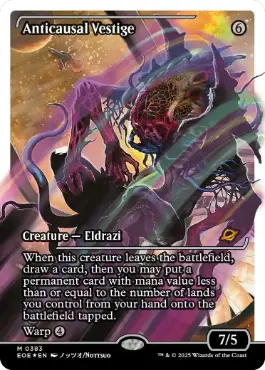 mtg 反因果の残留 ショーケース版 日本語 フラクチャー・Foil