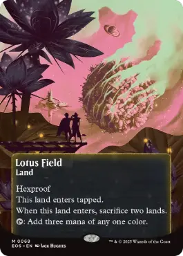 MTG睡蓮の原野Lotus Field EOSボーダーレス日ギャラクシーFOIL MTG睡蓮