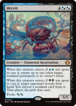 293)□ボーダーレス□《欺瞞/Deceit》[ECL-BF] 金R | 日本最大級 MTG