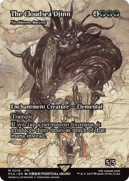Foil】(016)□ショーケース□《雲海の魔人/The Cloudsea Djinn