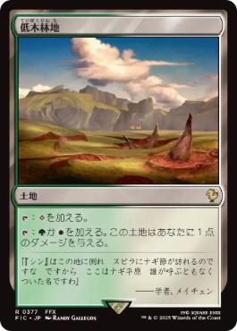 MTG 低木林地 foil 初版 日本語 MTG 低木林地 foil 初版 日本語 低木林地/