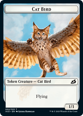 002)《猫・鳥トークン/Cat Bird Token》[IKO] 白 | 日本最大級 MTG通販