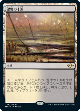 湿地の干潟 日本語 ドラゴンスケイル FOIL MTG 湿地の干潟/ Marsh