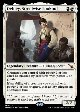 MTG プロモ 世慣れた見張り、デルニー2枚セット マジック・ザ