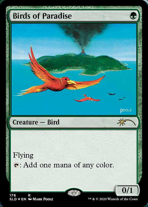 MTG 極楽鳥 黒枠 4ED)極楽鳥(黒枠)(96年)/BIRDS OF PARADISE | 神話