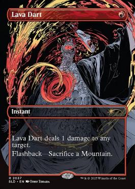 溶岩の投げ矢 日本語foil4枚セット 溶岩の投げ矢/Lava Dart》[