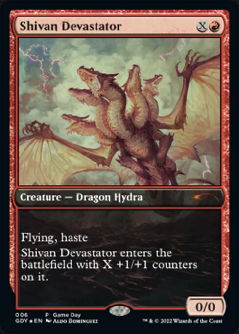 PSA10 MTG シヴの壊滅者 Game Dayプロモ foil PSA10 MTG シヴの壊滅者