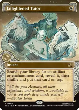 412)□ボーダーレス□《悟りの教示者/Enlightened Tutor》[DMR-BF] 白R