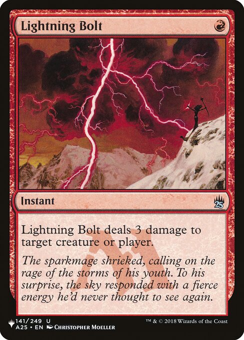 稲妻/Lightning Bolt ジャッジ褒賞 英語foil 旧枠 稲妻/Lightning Bolt