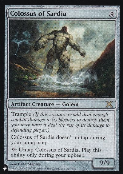 サルディアの巨像Colossus of Sardia アルターネイト 枠ズレ