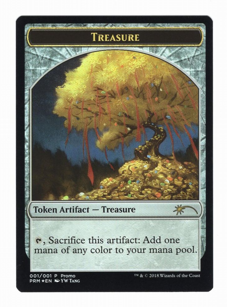 Foil】《宝物トークン/Treasure token》(旧正月プロモ)[流星マーク] 茶