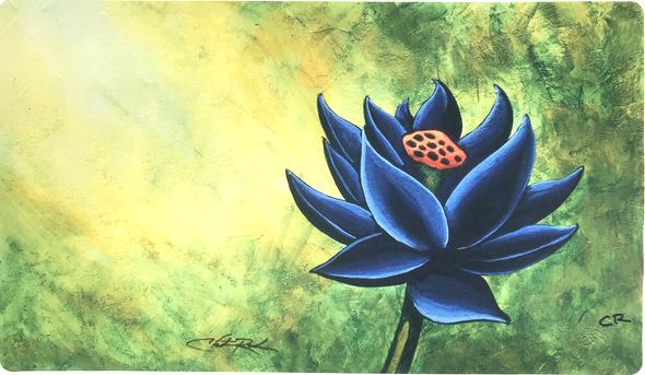 black lotus ブラックロータス mtg プレイマット サイン入り black