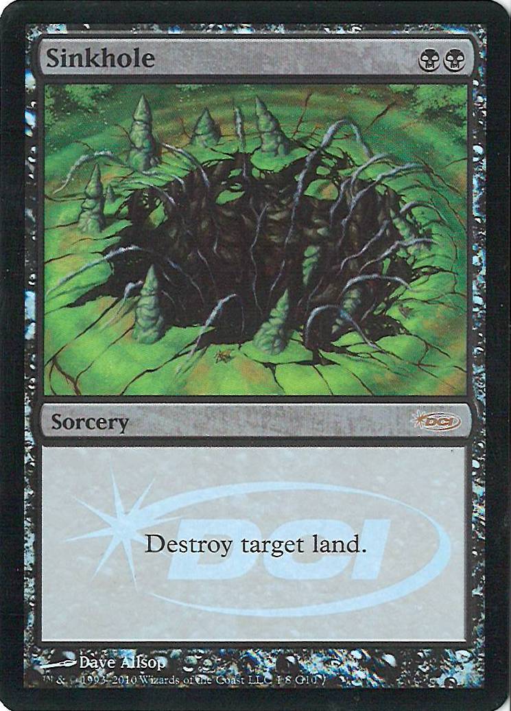 MTG】PSA8 陥没孔/Sinkhole ベータ版 日本画 MTG】PSA8 陥没孔