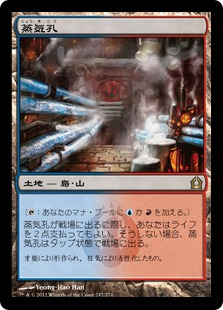 Foil】《蒸気孔/Steam Vents》[EXP] 土地R | 日本最大級 MTG通販サイト